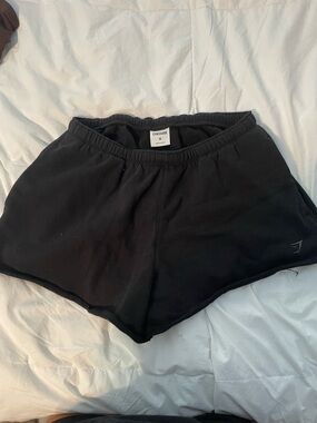 Gymshark Black High-Rise Athletic Shorts